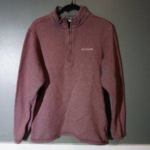 Columbia 1/4 Pullover Medium Red